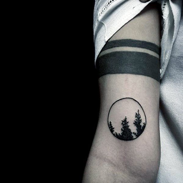 minimalist tattoo men arm