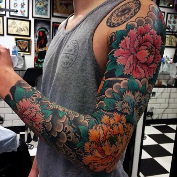 Tatuagens masculinas no braço orientais 2021