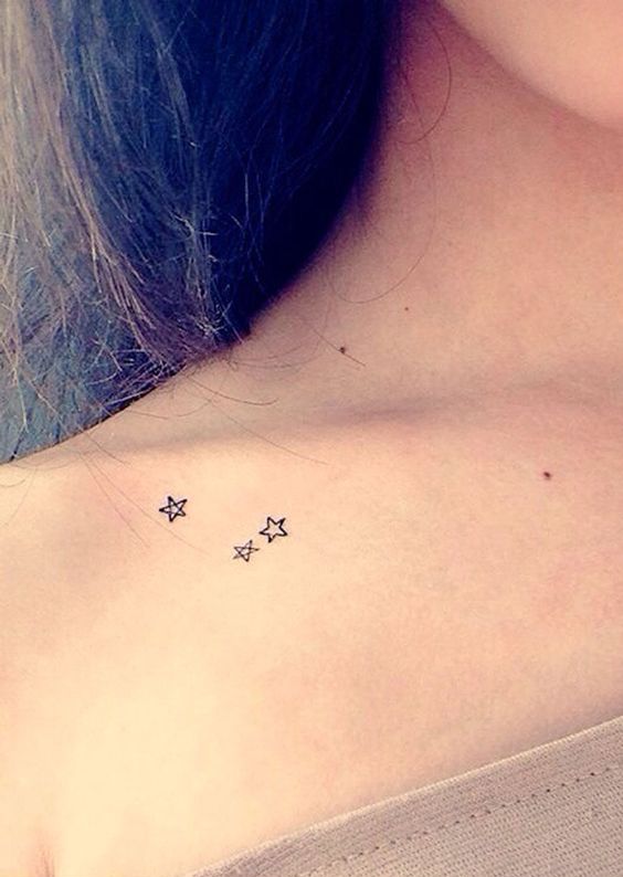 tatuagem no ombro de estrela - Tatuagem Feminina no Ombro