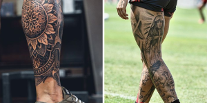 Tatuagens masculinas na perna