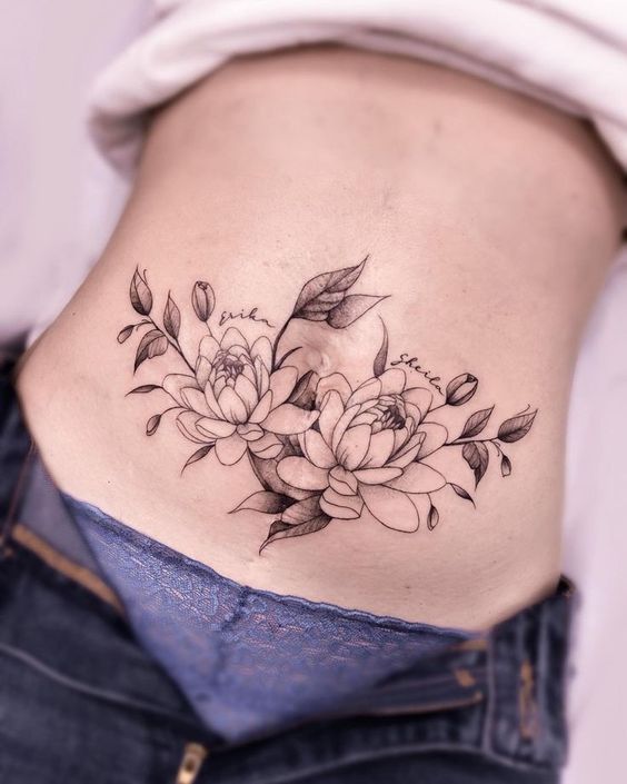 Tatuagens florais (Pinterest)