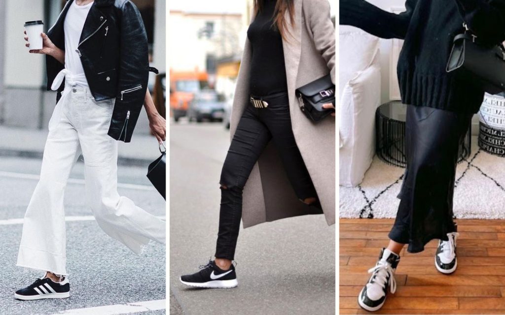 Looks que você pode usar com tênis preto no Inverno e arrasar