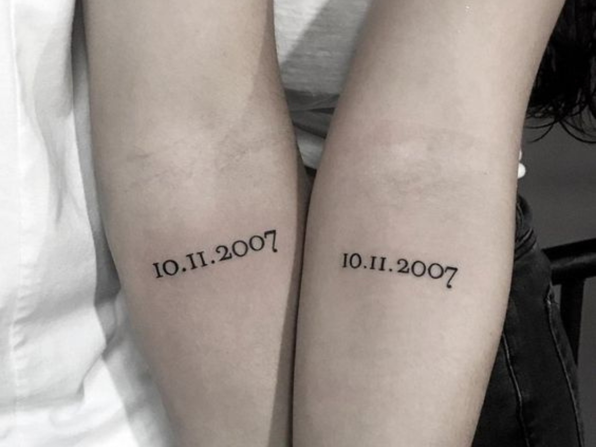 Tatuagem de datas importantes (Pinterest)