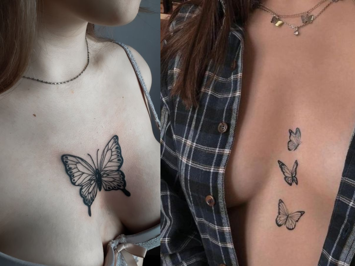 Tatuagem entre os seios