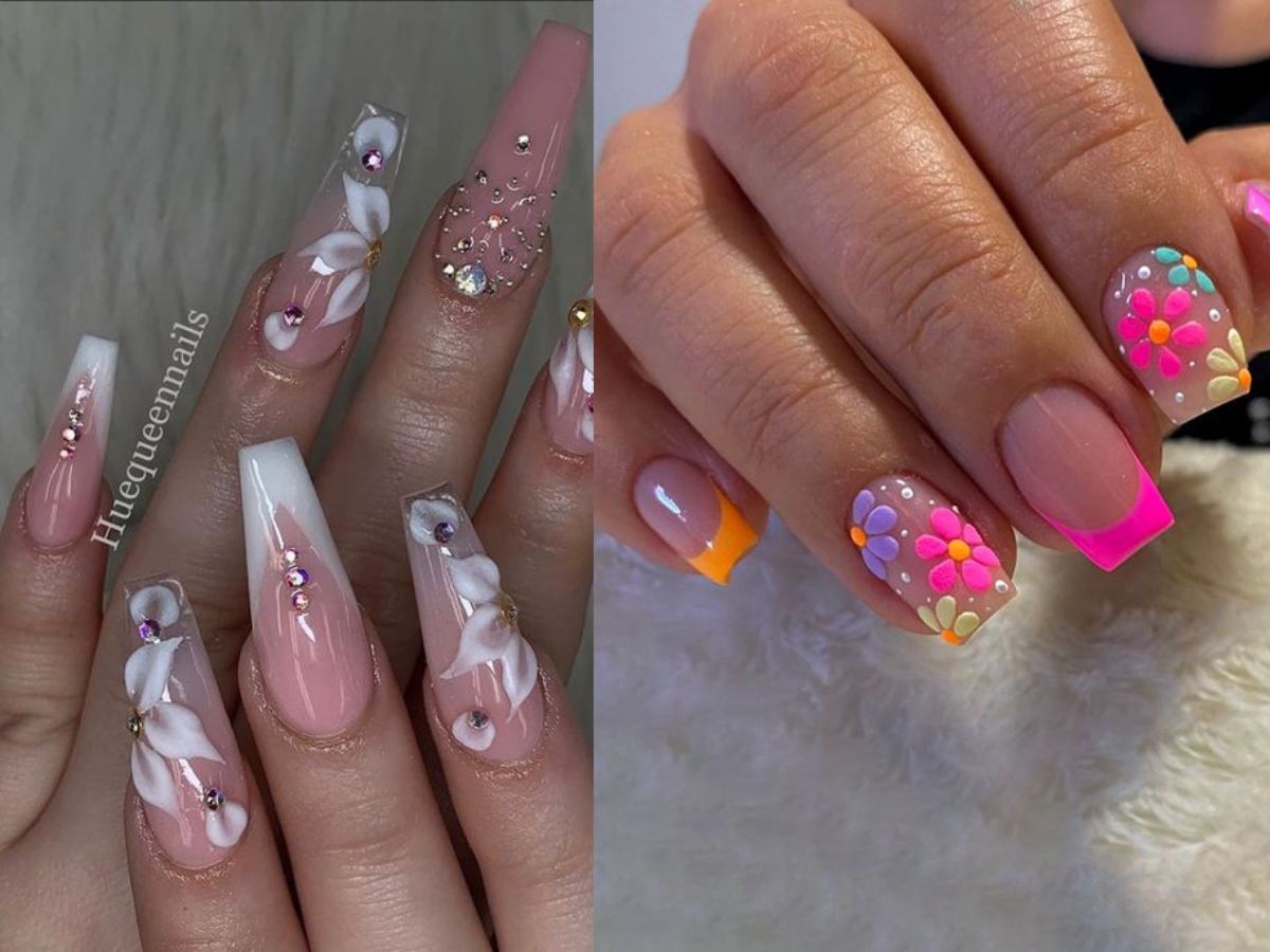 Unhas florais