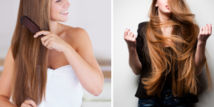 Fazer o cabelo crescer mais rápido. Foto mostra mulher com cabelos ruivos, compridos e esvoaçantes.