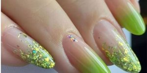 unhas com brilho primavera-verão