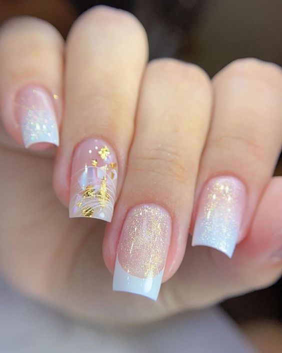 unhas encapsuladas delicadas estilo francesinha