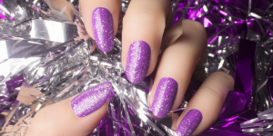 Unhas para Carnaval com Glitter