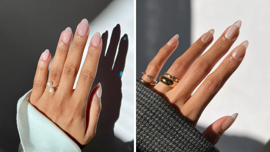 ideias de unhas transparentes