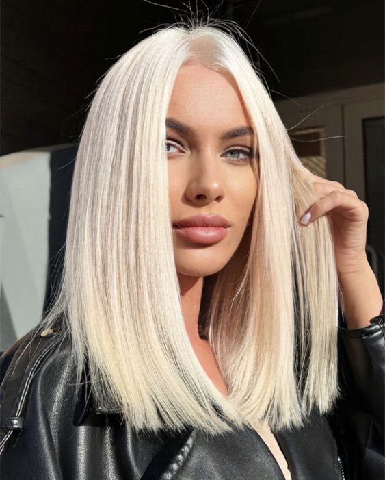 cores de cabelo do outono de 2024 platinado