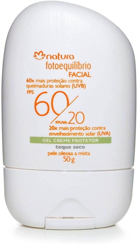 Gel creme Protetor Solar FPS60 Fotoequilíbrio