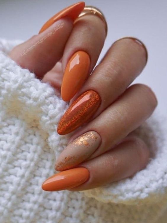 Unhas Laranja - cores unhas decoradas