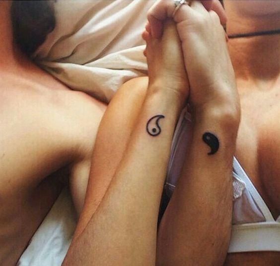 Símbolos Yin e Yang Tatuagem (Pinterest)