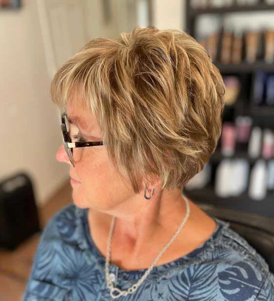 Mechas balayage para mulheres de 50 anos