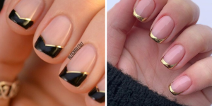 Unhas francesinhas modernas para senhoras