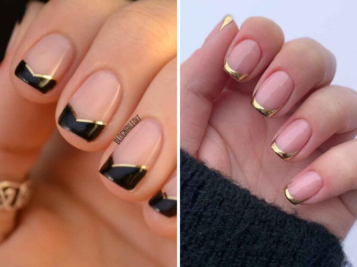 Unhas francesinhas modernas para senhoras 