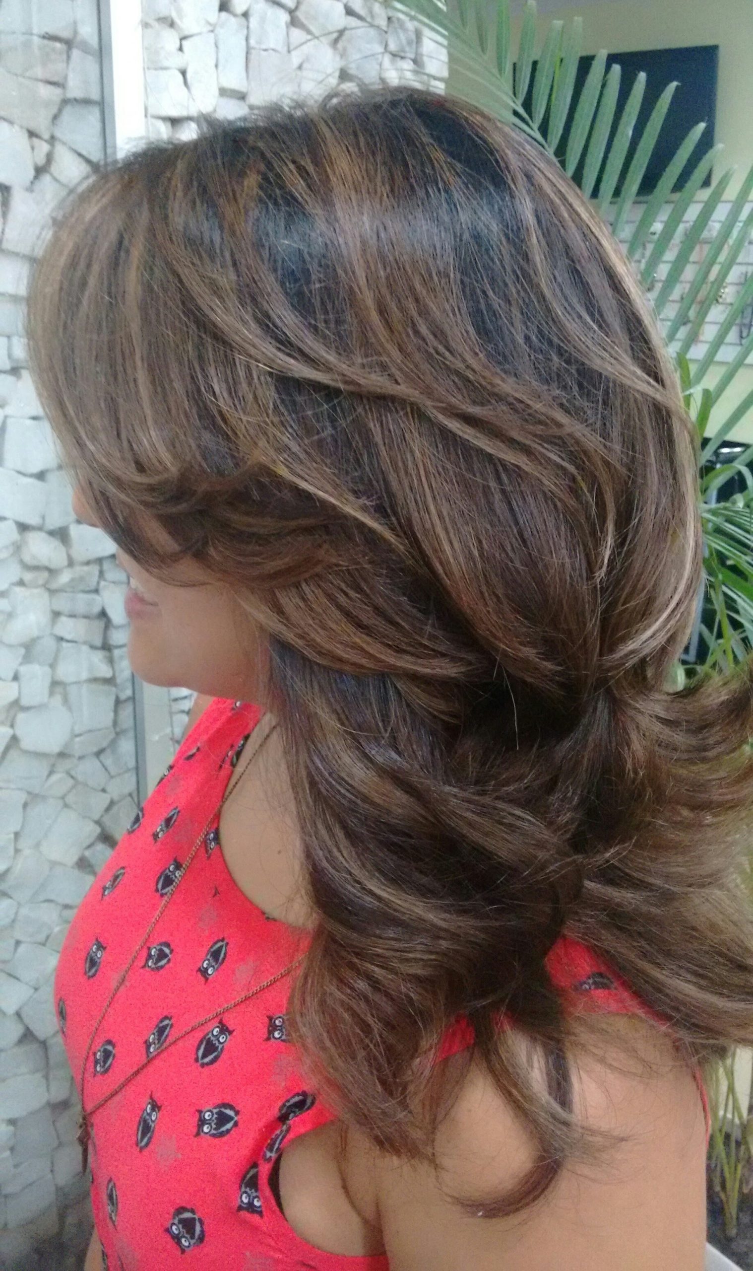 bronde clássico com camadas