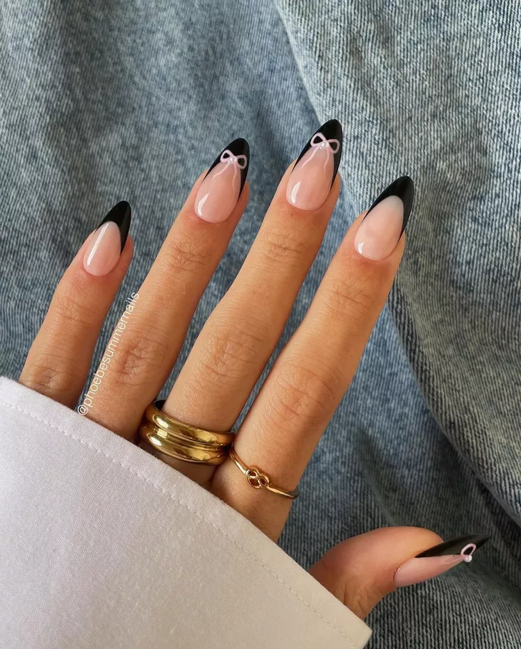 Unhas de lacinhos fofas