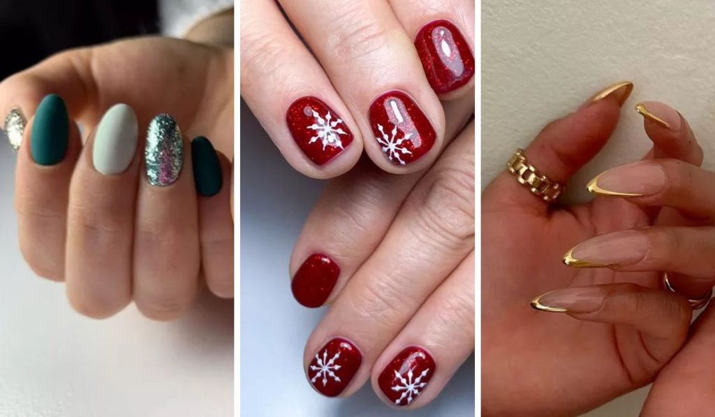 unhas decoradas para natal 2024