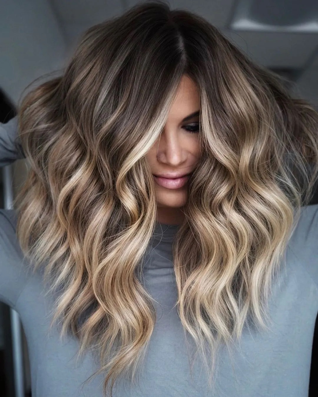 cabelo com luzes ombré