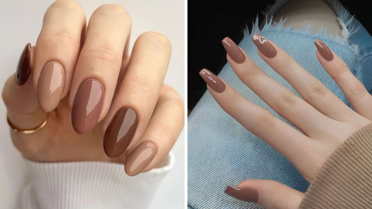 ideias de unhas mocha mousse