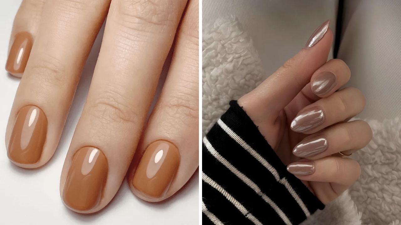 mocha mousse nas unhas