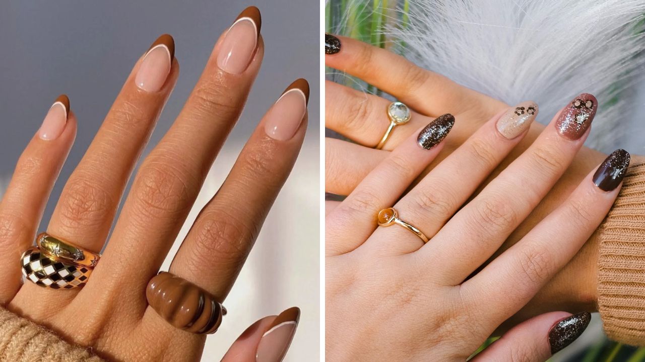 unhas mocha mousse ideias